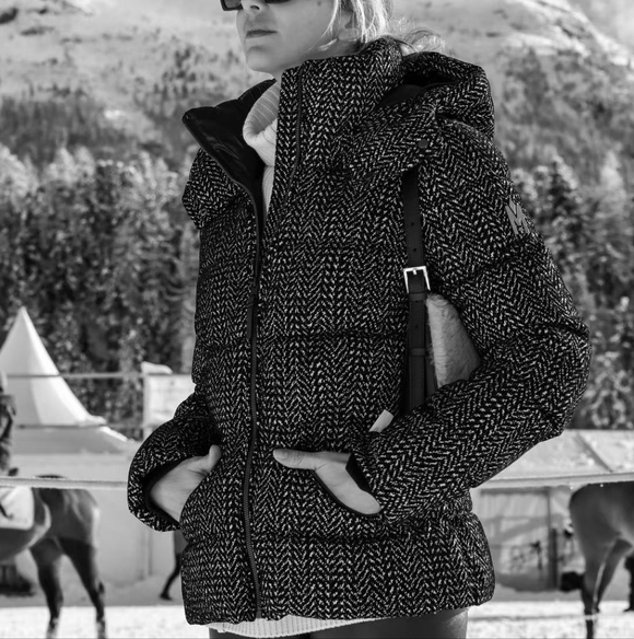 MACKAGE MADALYN-FLP Flocked medium down jacket - Picture 5 of 16